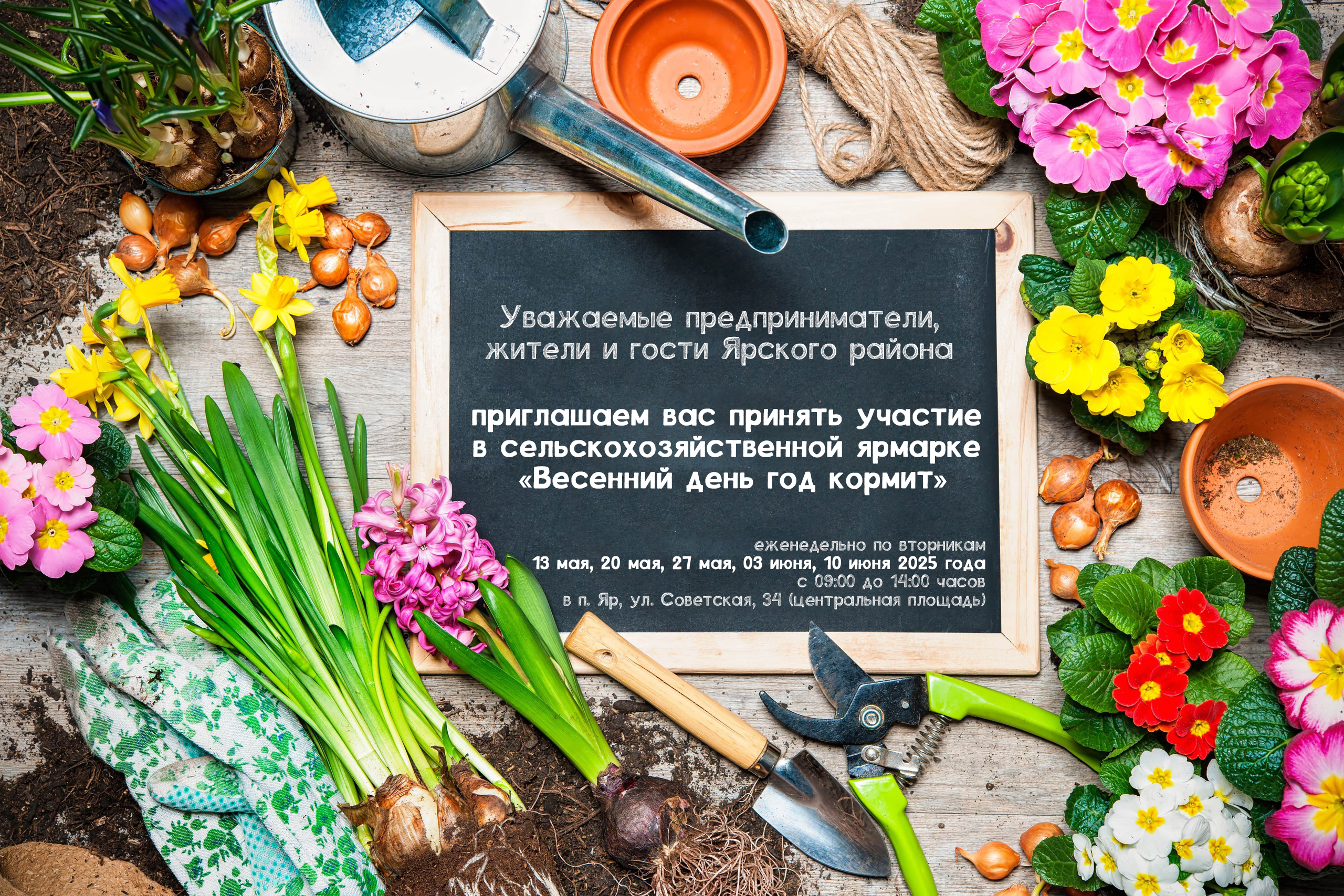 Сельскохозяйственная ярмарка «Весенний день год кормит» на территории Ярского района.